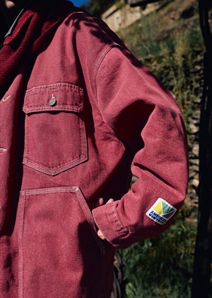 Ymobay jakke Burgundy American Vintage 